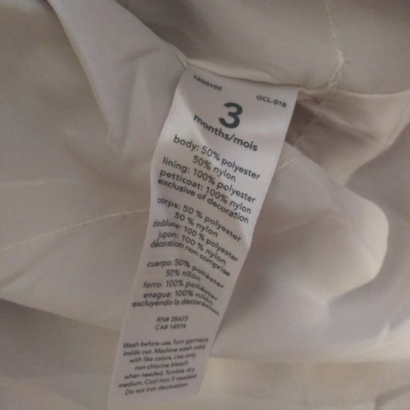 Carters Infants Baby Christmas Plaid Dress 3m - Picture 3 of 3